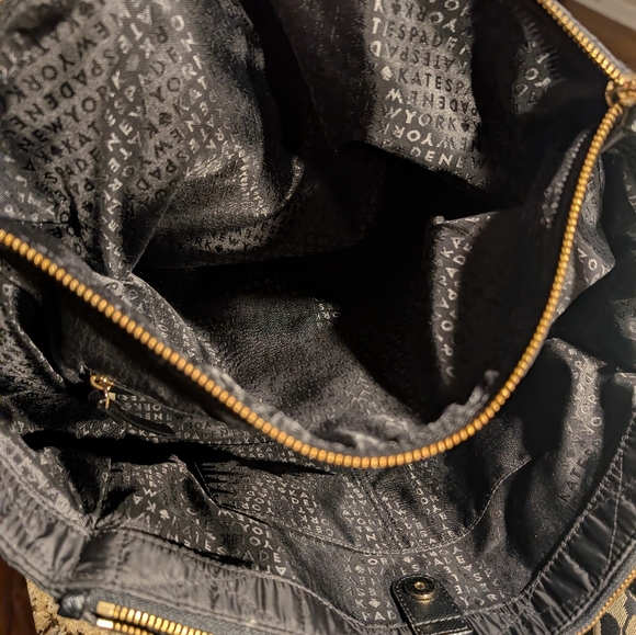 Kate Spade New York Wilson Black Quilted Tote EUC - Picture 7 of 9